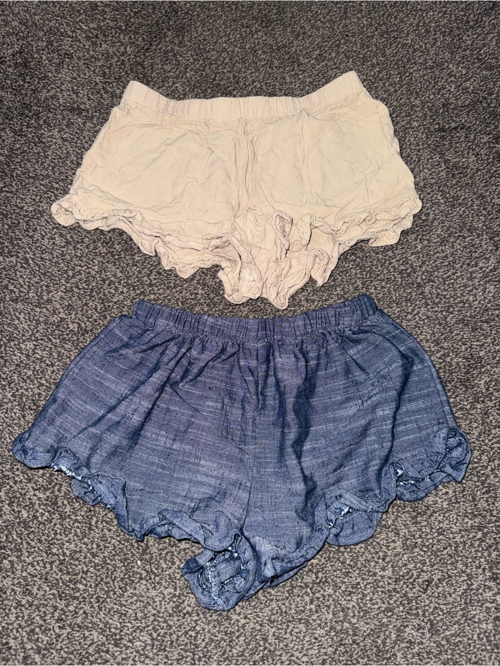 Girls Cat & Jack Flowy Shorts Bundle Size S (6/7) Blue & Beige